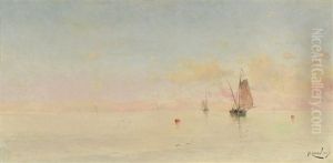 Mar Sereno. Barcas A Vela by Eliseo Meifren y Roig