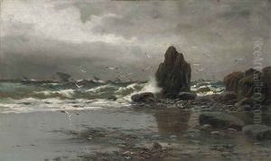 A Stormy Coastal Scene A Stormy Coastal Scene