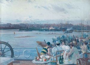 A Regatta In Barcelona Harbor
