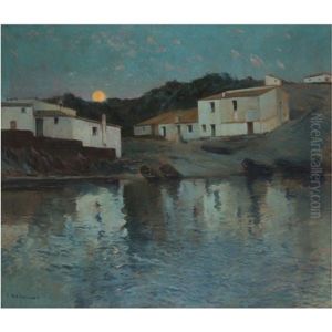 Pontevedra (evening Light, Pontevedra) by Eliseo Meifren y Roig
