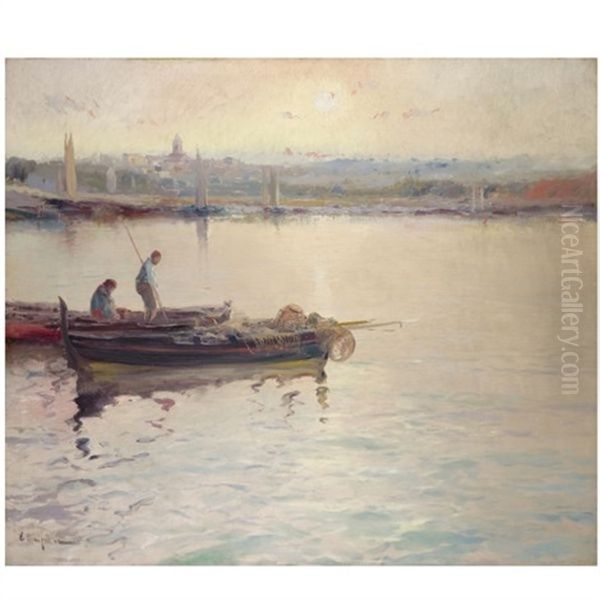 Pesqueros Al Atardecer (fishing Boats At Sunset) - view 1