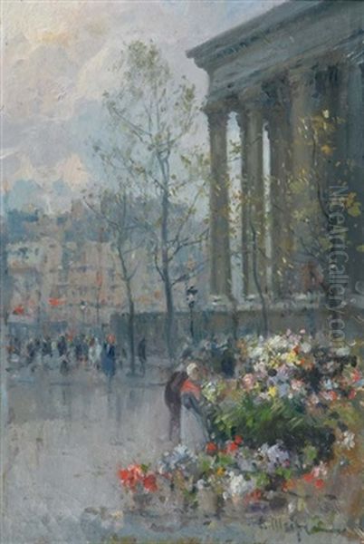 Mercado De Flores En La Plaza De La Madeleine, Paris - view 1