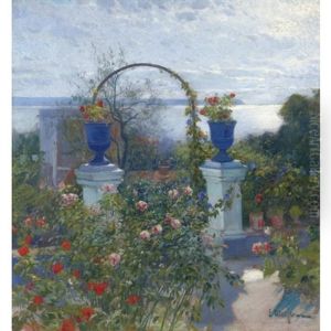 Vista De La Bahia De Palma De Mallorca (view Over The Bay Of Palma De Mallorca) by Eliseo Meifren y Roig