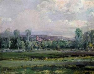 Paisaje Al Atardecer (landscape At Dusk) by Eliseo Meifren y Roig