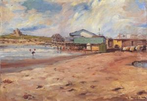 Mariscadores En La Bretana Francesa by Eliseo Meifren y Roig