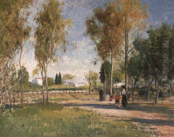 Figures In A Park - view 1