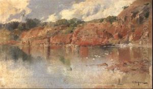 A Lake In An Extensive Landscape A Lake In An Extensive Landscape