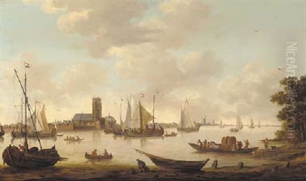 View Of Dordrecht From The River Maas - view 1