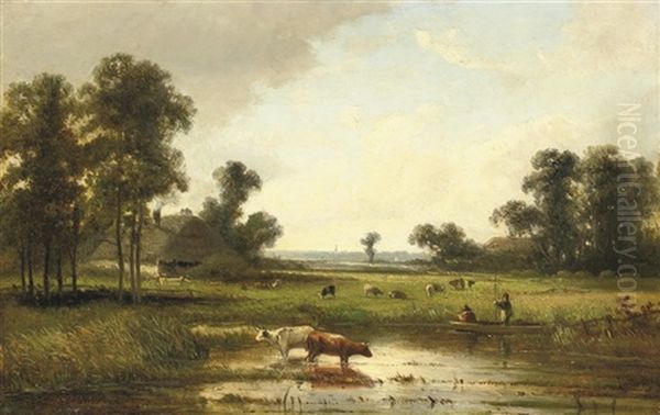 Watering Cows - view 1