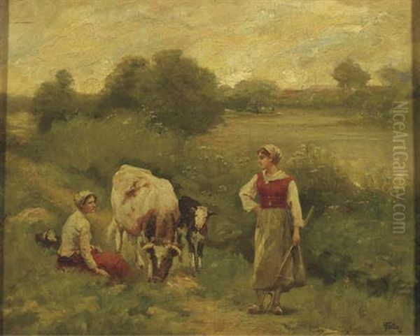 Watering Cattle - view 1