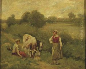Watering Cattle by Claus Hendrik Meiners