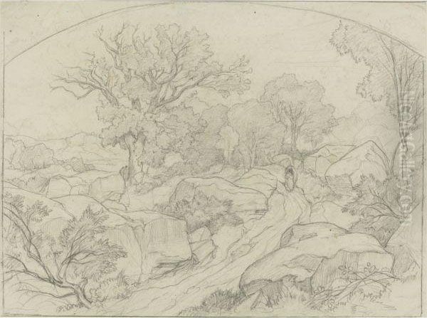 Landscape In The Forest Of Fontainebleau - view 1