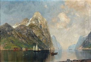 Norwegische Fjordlandschaft by Georg M. Meinzolt