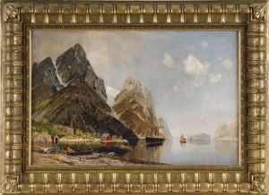 Sommerliche Fjordansicht by Georg M. Meinzolt