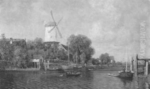 Sommertag An Einem Norddeutschen Flus Sommertag An Einem Norddeutschen Flus