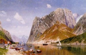 Blick In Prachtvollen Norwegischen Fjord An Einem Sommertag by Georg M. Meinzolt