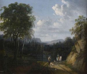 Cavalier Et Paysan Dans Un Paysage