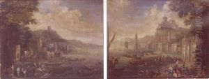 Port De Peche: Le Chargement De La Carriole by Jan-Baptiste van der Meiren