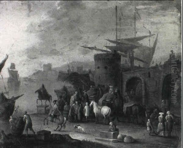 A Harbour Scene - view 1