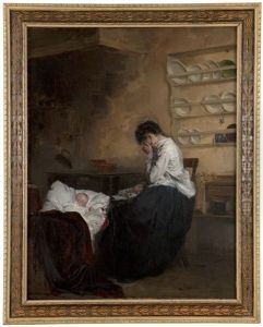 Grieving Mother With Baby by Ernst Meisel
