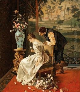 The Rose-bearer by Ernst Meisel