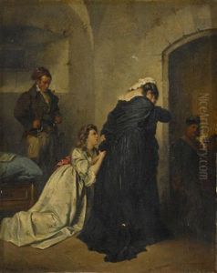 Marie Antoinette In Temple (+ Marie Antoinette Going To Her Execution; 2 Works) by Ernst Meisel