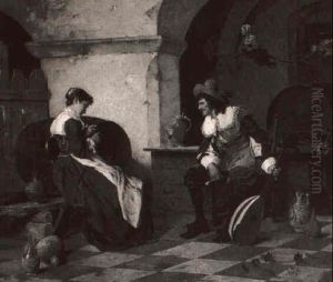 In The Wine Cellar by August Von Meissl