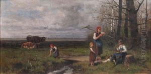 Rast Auf Dem Feld by Adolf Ernst Meissner