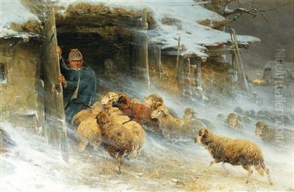 Sheltering From The Snowstorm - view 1