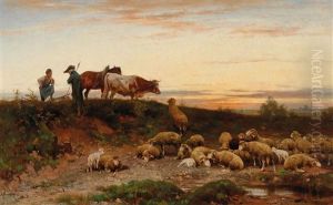 Abendlandschaft [evening Landscape] by Adolf Ernst Meissner