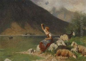 Am Hintersee by Adolf Ernst Meissner