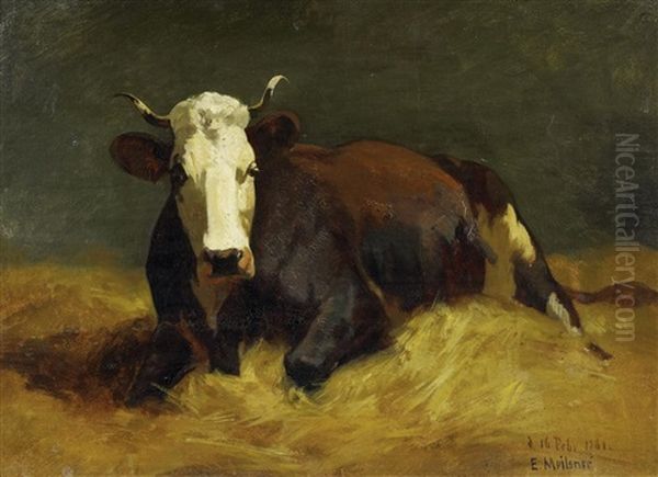 Lagernde Kuh (study) - view 1