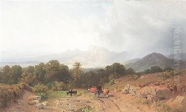 Schweizer Voralpenlandschaft Bei Aufziehendem Gewitter - view 1
