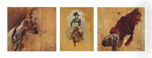 Two Hand Studies; And A Study Of Marshal Jean-baptiste Bessieres (1768-1813) - view 1