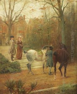 Le Depart En Promenade by Jean-Louis-Ernest Meissonier