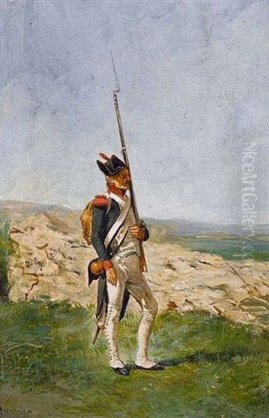 Ein Grenadier In Der Landschaft - view 1