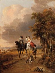 Passing On A Bend by Jean-Louis-Ernest Meissonier