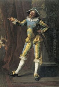 Arlequin by Jean-Louis-Ernest Meissonier