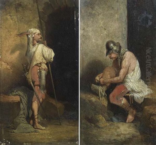 Sitzender Soldat (+ Orientalischer Soldat; Pair) - view 1
