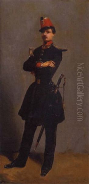 A Portrait Of A French Military Officer - view 1