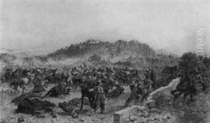 Charge De Cuirassiers Pendant La Guerre De 1870 by Jean-Louis-Ernest Meissonier