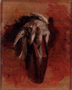 A Hand With Book by Jean-Louis-Ernest Meissonier