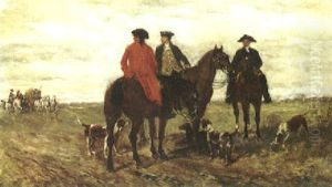 Awaiting The Stagecoach by Jean-Louis-Ernest Meissonier