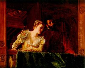 Dans La Loggia by Jean-Louis-Ernest Meissonier