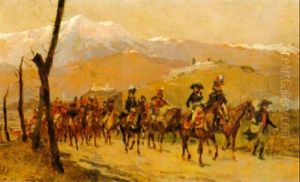 Bonaparte, Armee D'italie, Traversee Des Alps by Jean-Louis-Ernest Meissonier