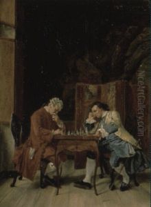 The Chess Game by Jean-Louis-Ernest Meissonier