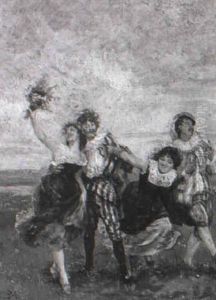 Lustige Gesellschaft Auf Dem Land by Jean-Louis-Ernest Meissonier
