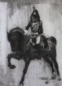 Le Lieutenant De Cuirassier by Jean-Louis-Ernest Meissonier