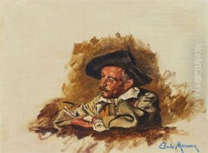 Portrait D'homme by Jean Charles Meissonier
