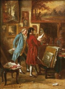 Les Amateurs D'art by Jean Charles Meissonier